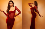 Alaya F is a ’Mermaid’ in this stunning red bodycon dress; see pics